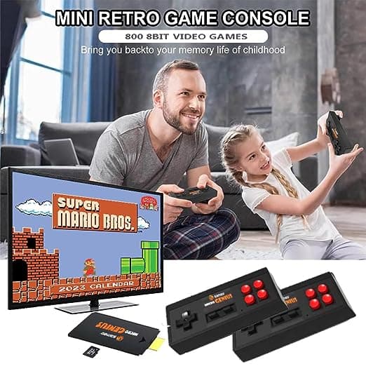 Sameo Micro Genius 8 Bit HDMI Gaming Console for Kids with 800 Built in 1 Classic HD Games Toy view 2