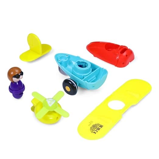Early Learning Centre Build & Play Aeroplane by Elc - Easy Construction, Encourages Problem Solving Skills, Increases Concentration & Memory, Ideal for Toddlers - Multicolor