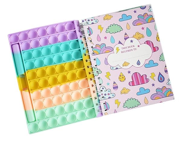 Mirada Happy Pop It Notebook with Pen Holder