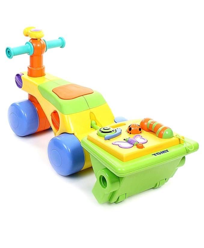 Funskool Giggles Walk N Ride 3 in 1 Activity Toy, Walker and Trike, Detachable Pull-Along Trailer view 6