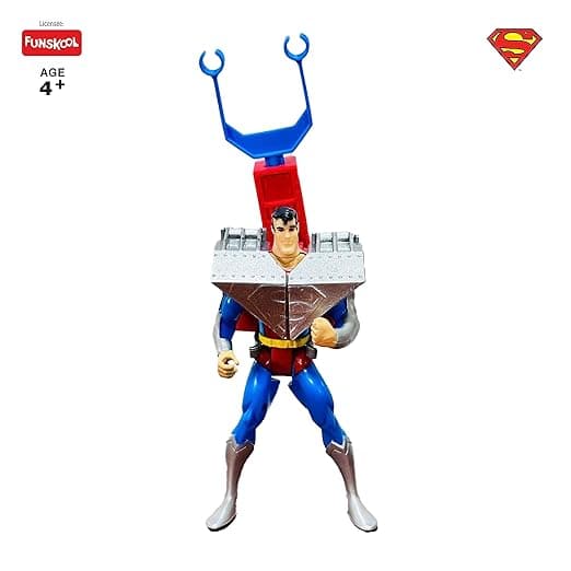 Funskool Ultra Shield Superman Classic Action Figures with Articulation 6 inches collectible for 4-year-Old Kids and above Toy