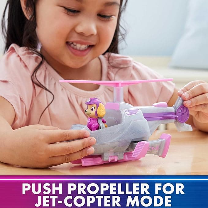 Paw Patrol The Mighty Movie, Chase Car with Skye Airplane Toy with Mighty Pups Action Figure view 3