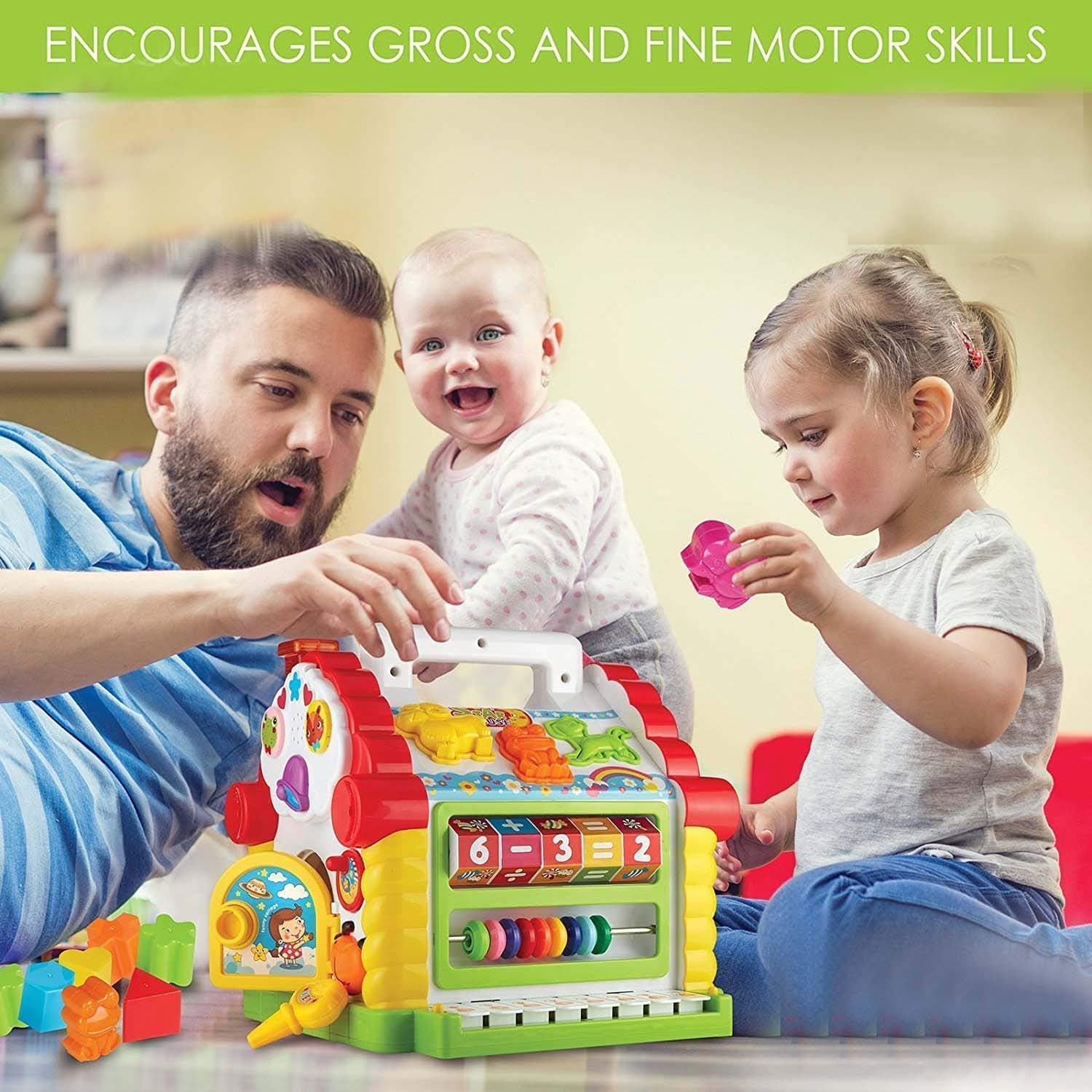 Knick Knack Activity House and Blocks Sorting with Lights & Sound Toy for Toddlers view 4