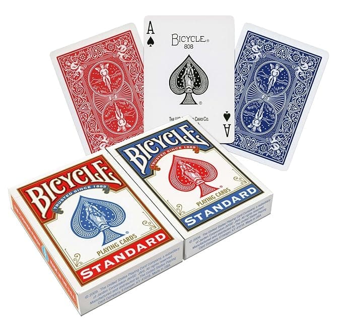 Bicycle Standard Index Playing Cards 1 Deck, Colors May Vary (Red or Blue) Pack of 1 view 3