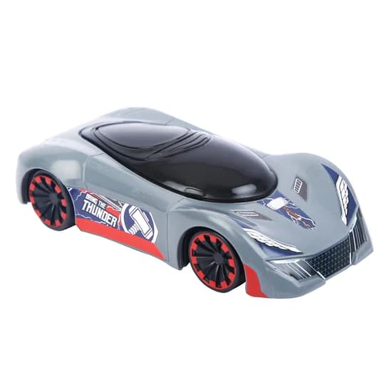 SKOODLE Marvel Pull-Back Hyper Car for Kids - Thor Edition, Marvel Inspired Toy Cars with Sturdy and Long-Lasting Construction, Enhances Motor Skills and Fun Vehicle Toy for Gifting - Blue view 2