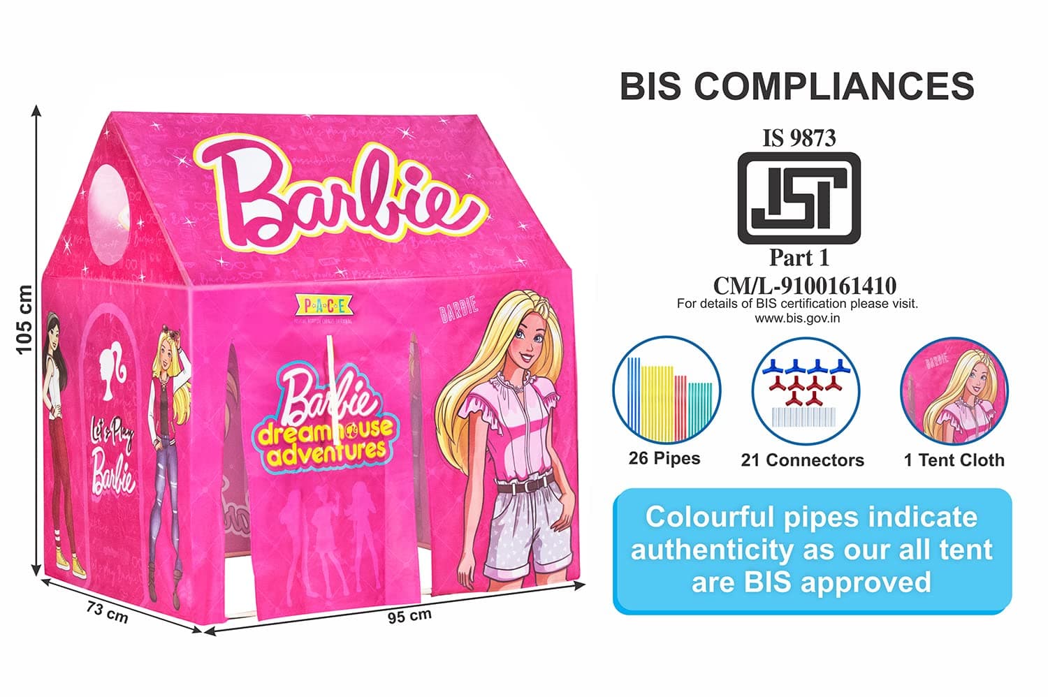 CE Led Pipe Tent Baebie view 3