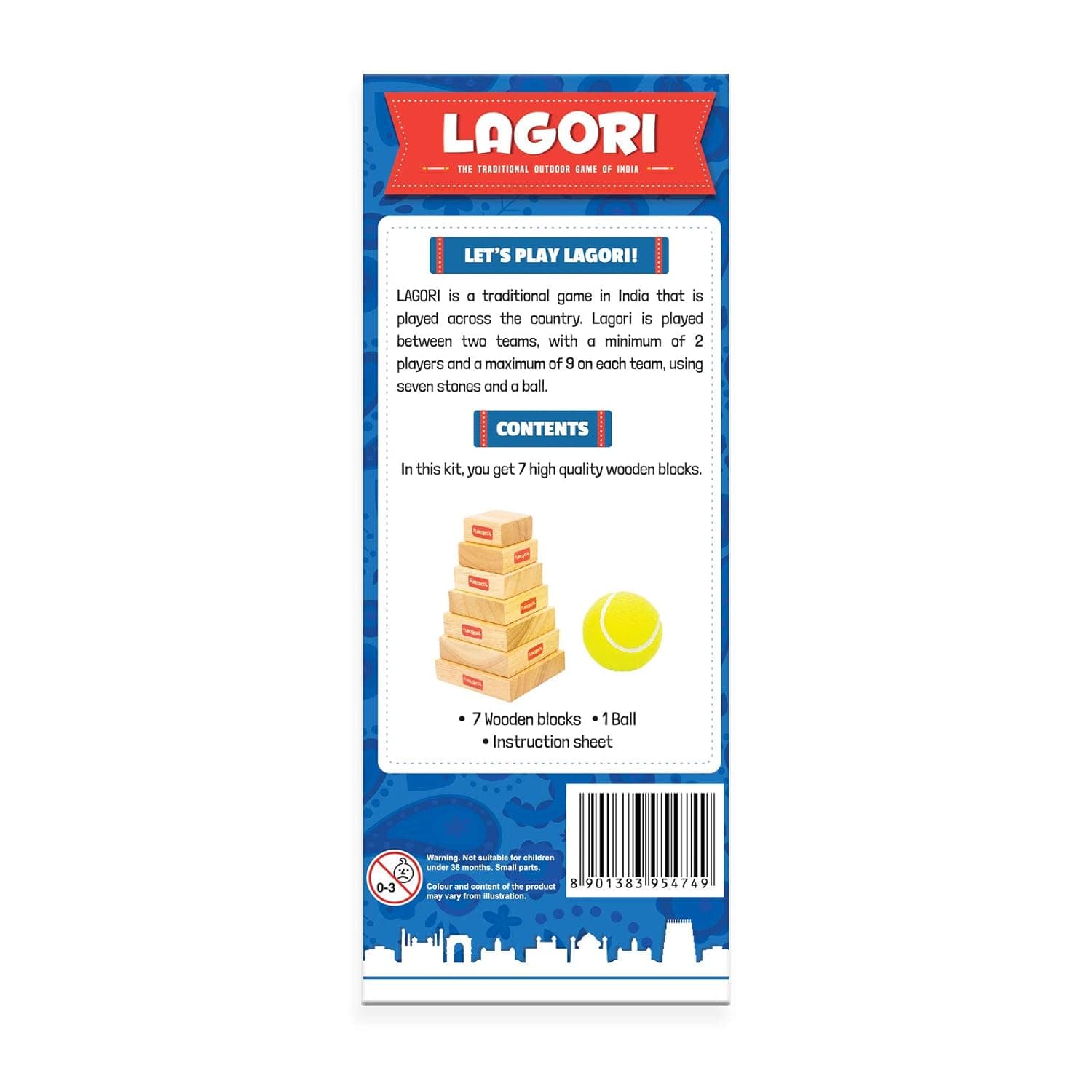 Funskool Games Lagori | The Traditional Outdoor Games view 3