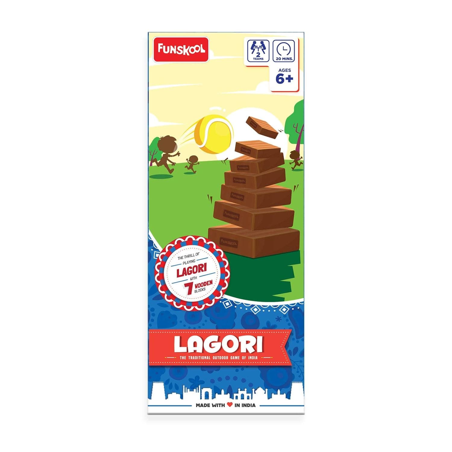 Funskool Games Lagori | The Traditional Outdoor Games view 2