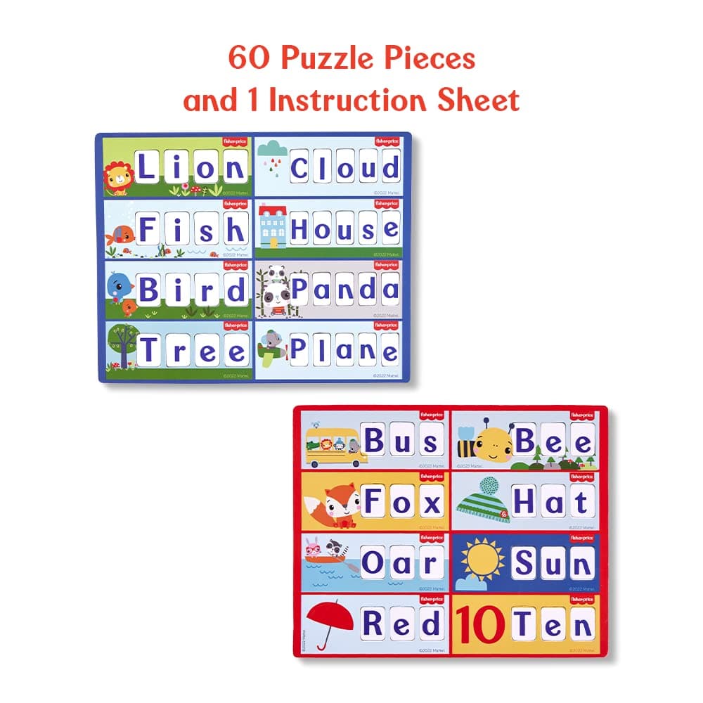 Fisher Price Amazing Animals Puzzles for Kids - 60 Pieces 3 in 1 Jigsaw Puzzle for Kids Age 5 Years & Above - Learning and Development Puzzles - Fun & Learn with Colorful Puzzles view 3