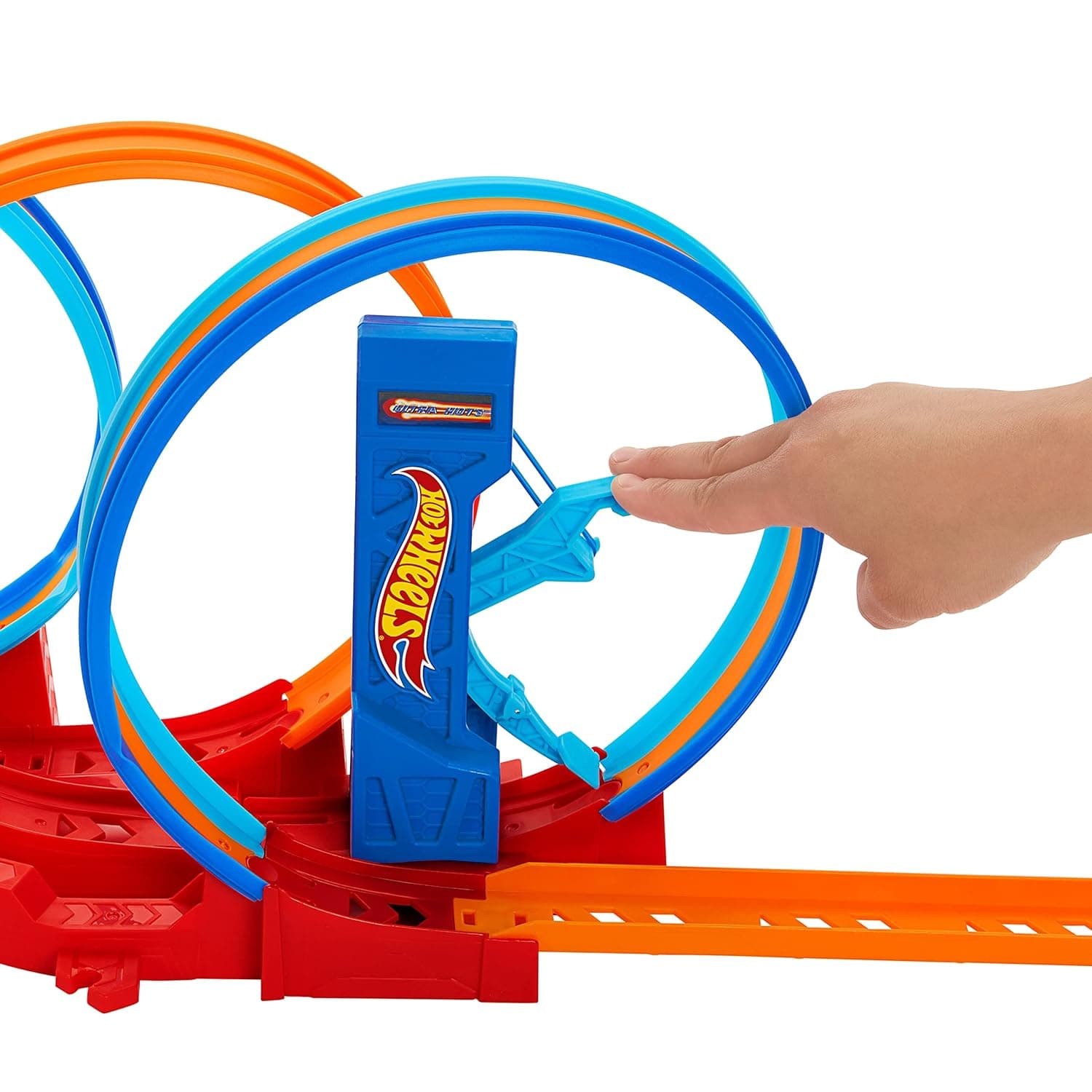 Hot Wheels Track Set, Ultra Hots Loop Madness with 3 Loops and 1 Hot Wheels Car in 1:64 Scale, Connects to Other Sets view 3