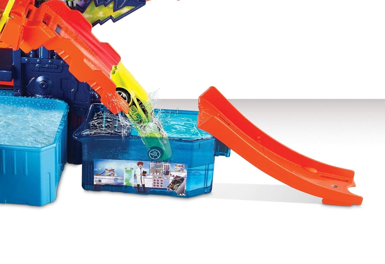 Hot Wheels Metal Shifters Color Splash Science Lab Playset