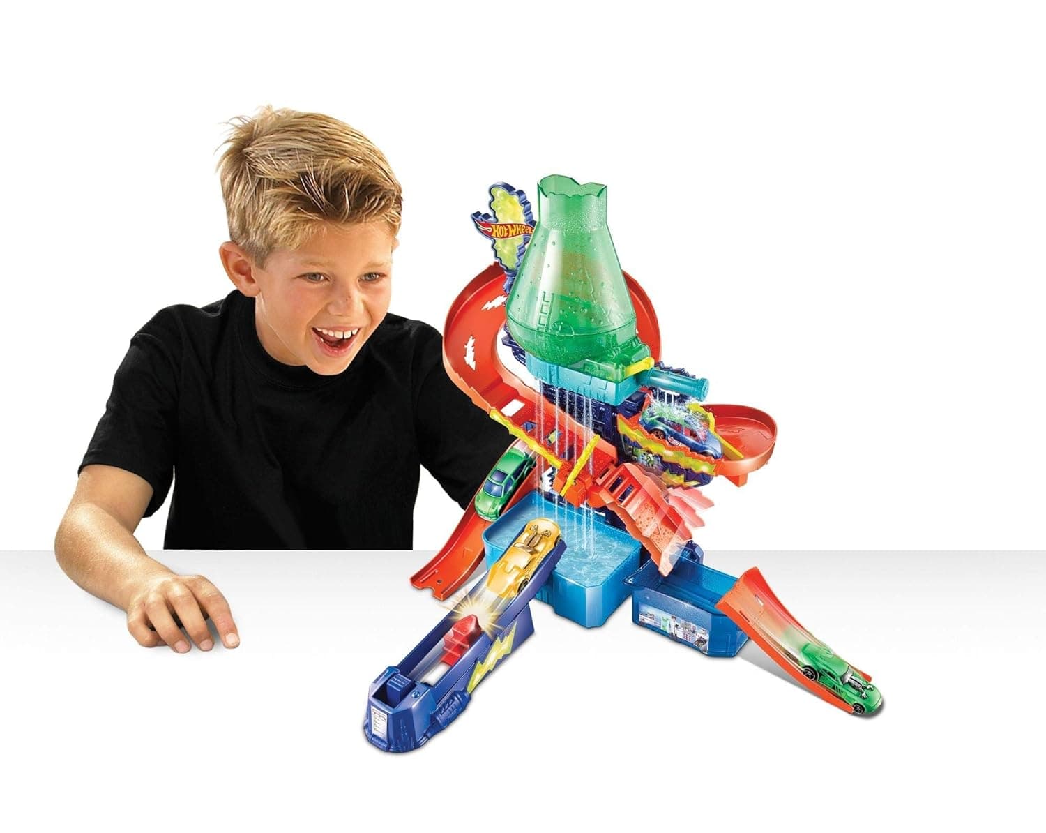 Hot Wheels Metal Shifters Color Splash Science Lab Playset view 2