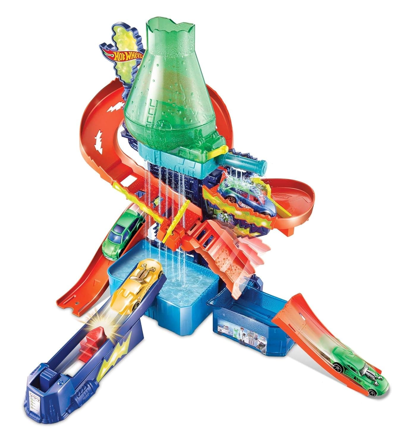 Hot Wheels Metal Shifters Color Splash Science Lab Playset view 4