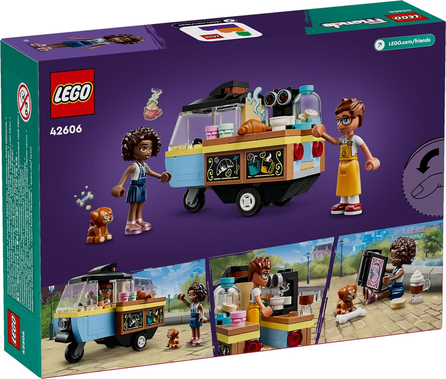 LEGO Friends Mobile Bakery Food Cart Toy 42606 (125 Pieces) view 2