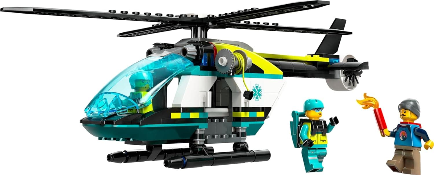 LEGO City Emergency Rescue Helicopter Building Kit 60405 (226 Pieces)