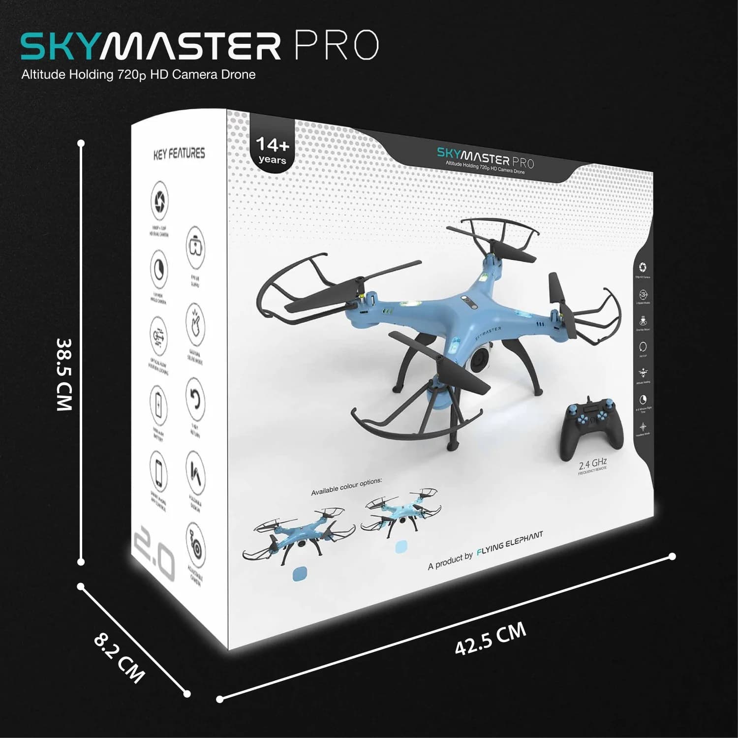 Skymaster Pro Drone with 720p HD Camera Packed with features The most affordable Drone with 360 flips and stunts view 3