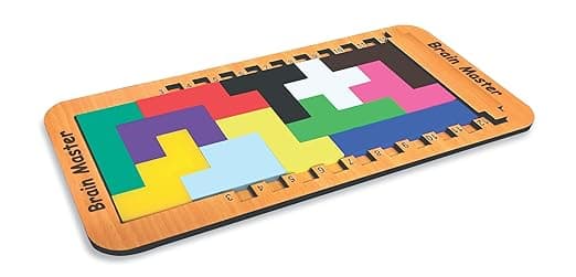 Heku Brain Master Wood Intelligence Brain Games Building Blocks Teasers Educational Toy view 2