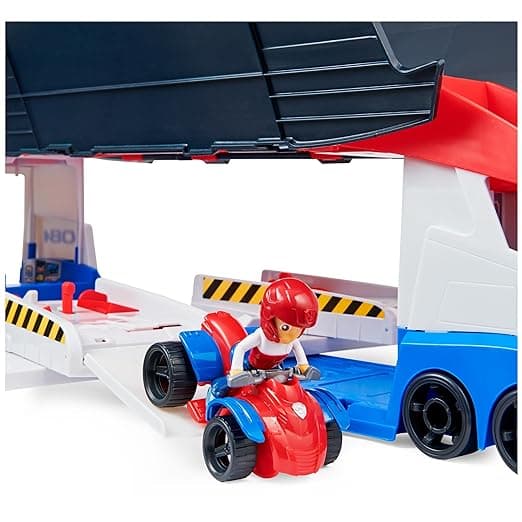 Paw Patrol, Transforming PAW Patroller with Dual Vehicle Launchers, Ryder Action Figure and ATV Toy view 3