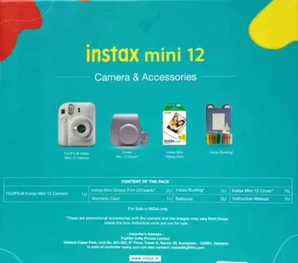 Fujifilm Instax Mini 12 Mega Pack with 40 Shots Instant Camera  (Pink) view 2