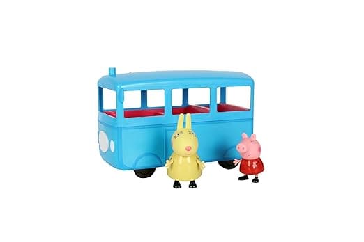 PEPPA PIG Peppas School Bus with Sound Effects, Includes 2 Figures