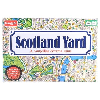 Funskool Games, Scotland Yard, A Compelling Detective And Strategy, Animal Board Game for Kids & Family, 2 - 3 Players, Ages 10 years and above