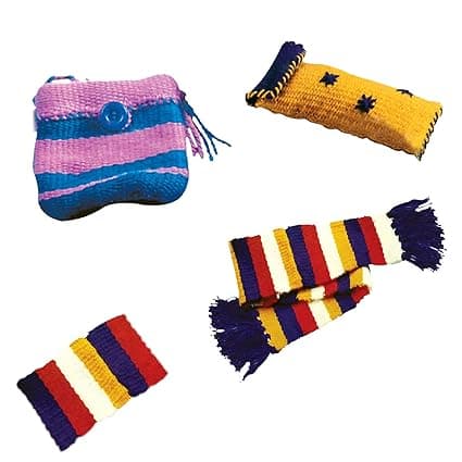 Funskool Handycrafts Weaving Factory, Weaving Loom, Weave Your own Fabric, Portable Weaving Machine, Art and Craft Kit, DIY Kit, Ages 8 Years and Above, Multicolour