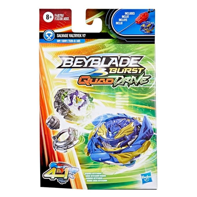 BEYBLADE Burst QuadDrive Salvage Valtryek V7 - Beyblade Spinning Top Starter Pack Toy, Beyblade Battling Game view 2