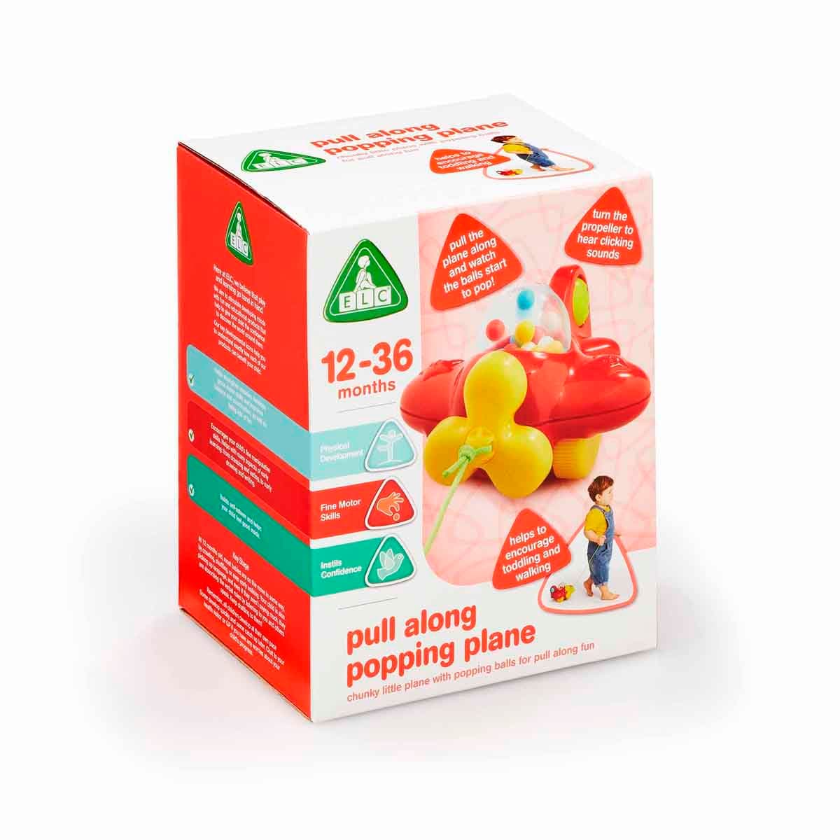 Popping Plane by ELC - Helps Encourage toddling & Walking, develops fine Motor Skills, Ideal for Toddlers view 3