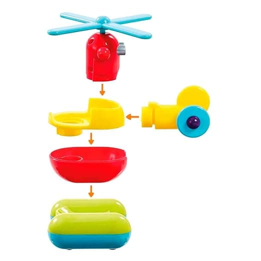 Early Learning Centre Build & Play Helicopter by Elc - Easy Construction, Encourages Problem Solving Skills, Increases Concentration & Memory, Ideal for Toddlers - Multicolor view 2