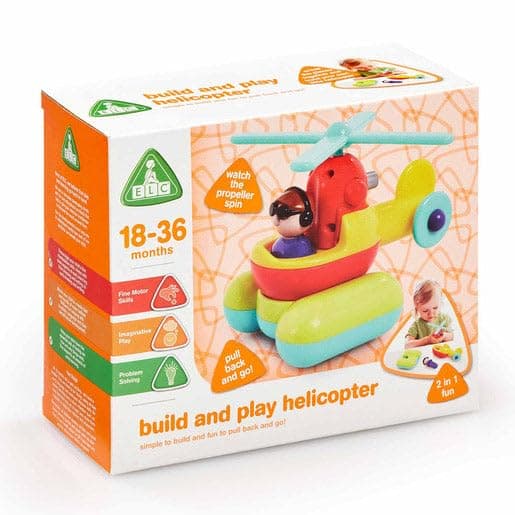 Early Learning Centre Build & Play Helicopter by Elc - Easy Construction, Encourages Problem Solving Skills, Increases Concentration & Memory, Ideal for Toddlers - Multicolor view 3