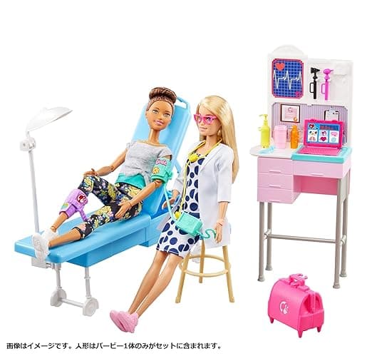 Barbie Medical Doctor Playset with Blonde Doctor Doll (12-in/30.40-cm), 20+ Medical Accessories: Exam Station & Table, Doctor Bag, Medical Tools & More, Great Gift for Ages 3 Years Old & Up