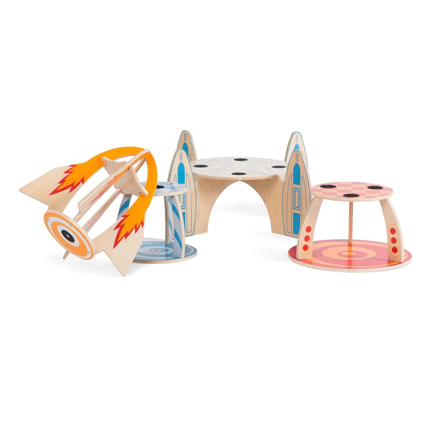 PLUM SUPER SPACE ROCKET WOODEN PLAYSET view 3