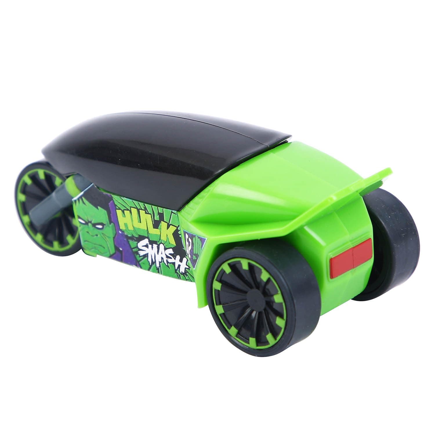 SKOODLE Marvel Pull-Back Rider Bike for Kids - Hulk Edition Motorcycles, Marvel Inspired Toy Bikes with Sturdy and Long-Lasting Construction, Enhances Motor Skills, Fun Vehicle Toy for Gift - Green view 3