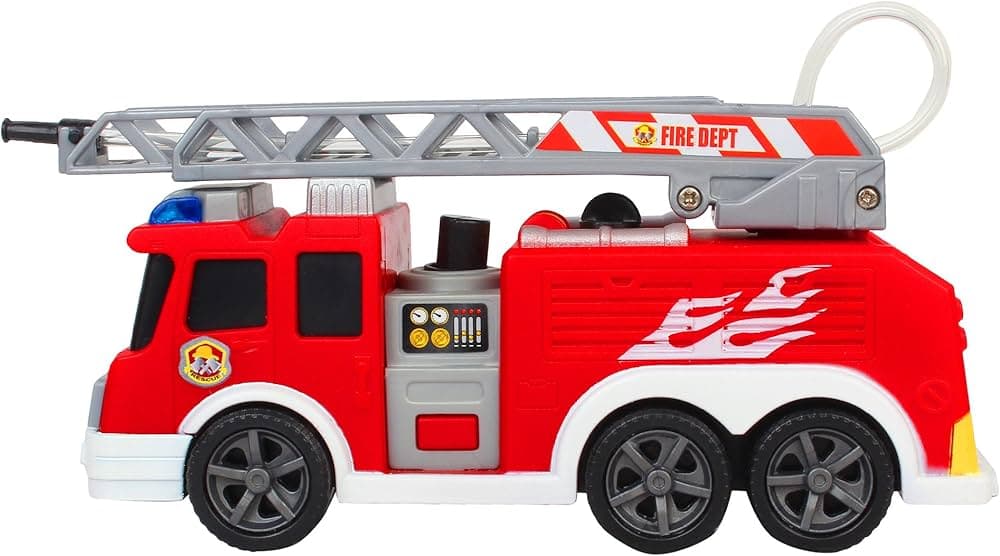 Dickie Toys 24" Light and Sound Fire Brigade Vehicle (With Working Pump) view 2