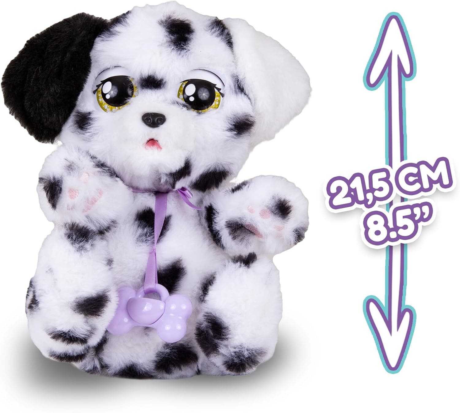 Baby Paws Dalmatian Puppy Toy with Cute Swaddle Bag|Scan QR Code for More Interactive Roleplay,Pretend Play Toy|That Make 5 Adorable Sounds Kids Toys for Ages 4+ |Birthday Gift for Pet Lovers -22 cm view 4