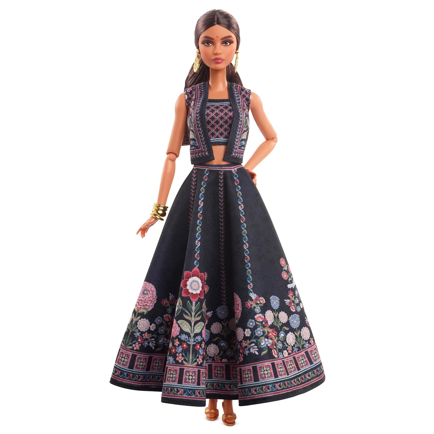 Barbie Diwali Doll by Anita Dongre Wearing Festival of Lights Look, Holiday Collectible with Doll Stand & Certificate of Authenticity