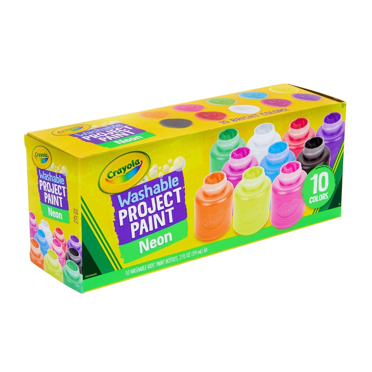 Washable Neon Paint, 10 Count