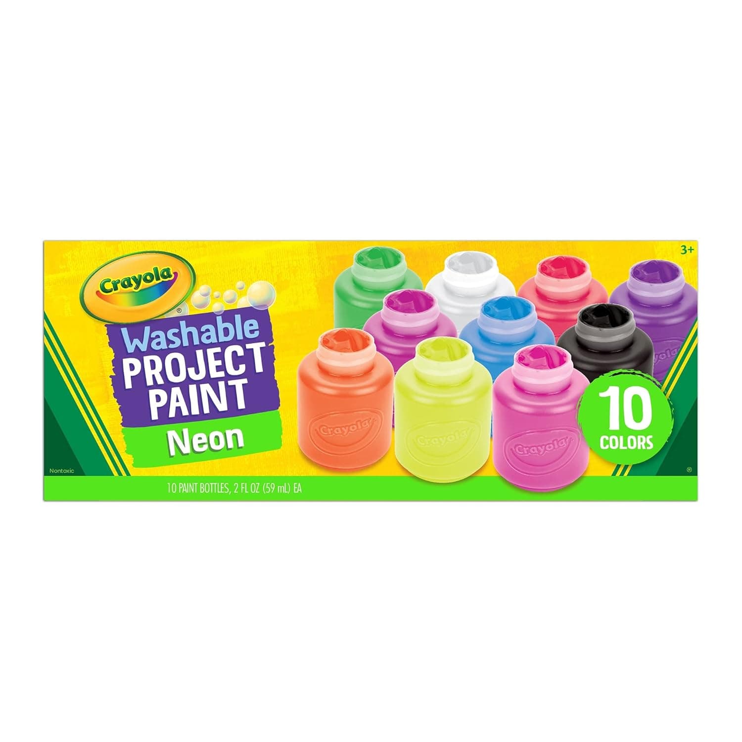 Washable Neon Paint, 10 Count view 9