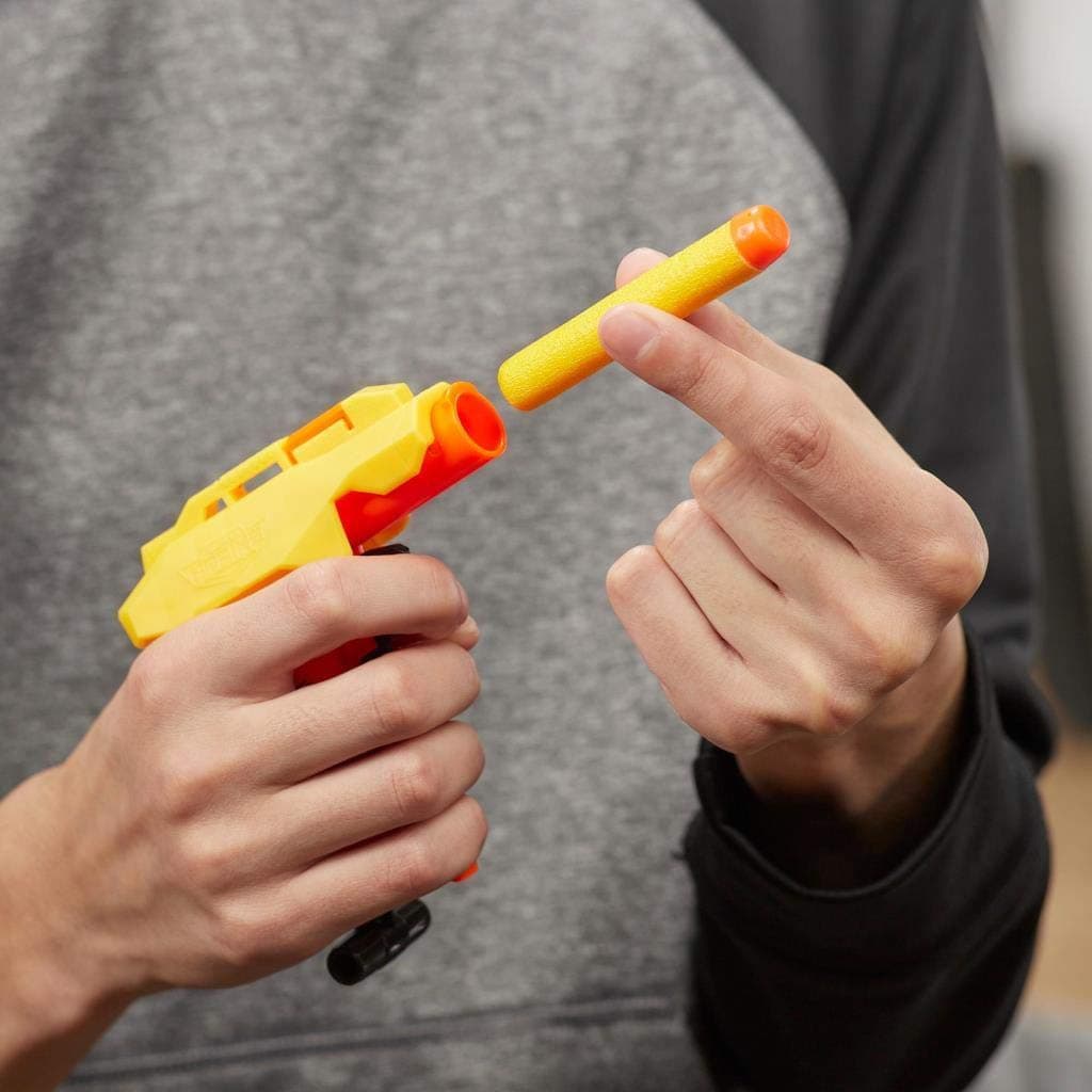NERF Stinger Sd-1 Alpha Strike Toy Blaster, 8 Darts, for Kids, Teens, Adults, Yellow-Orange view 3