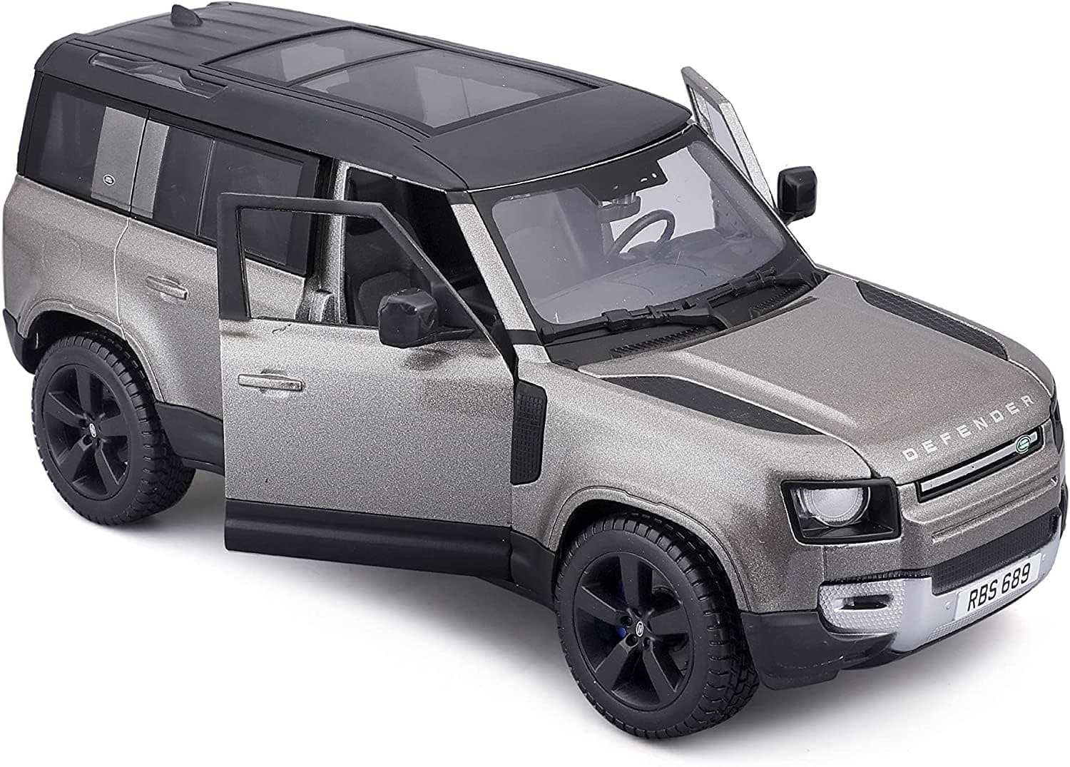 Bburago 1/24 Scale Model Compatible with Land Rover Defender 110 Replica Miniature SUV 2022 (Green)