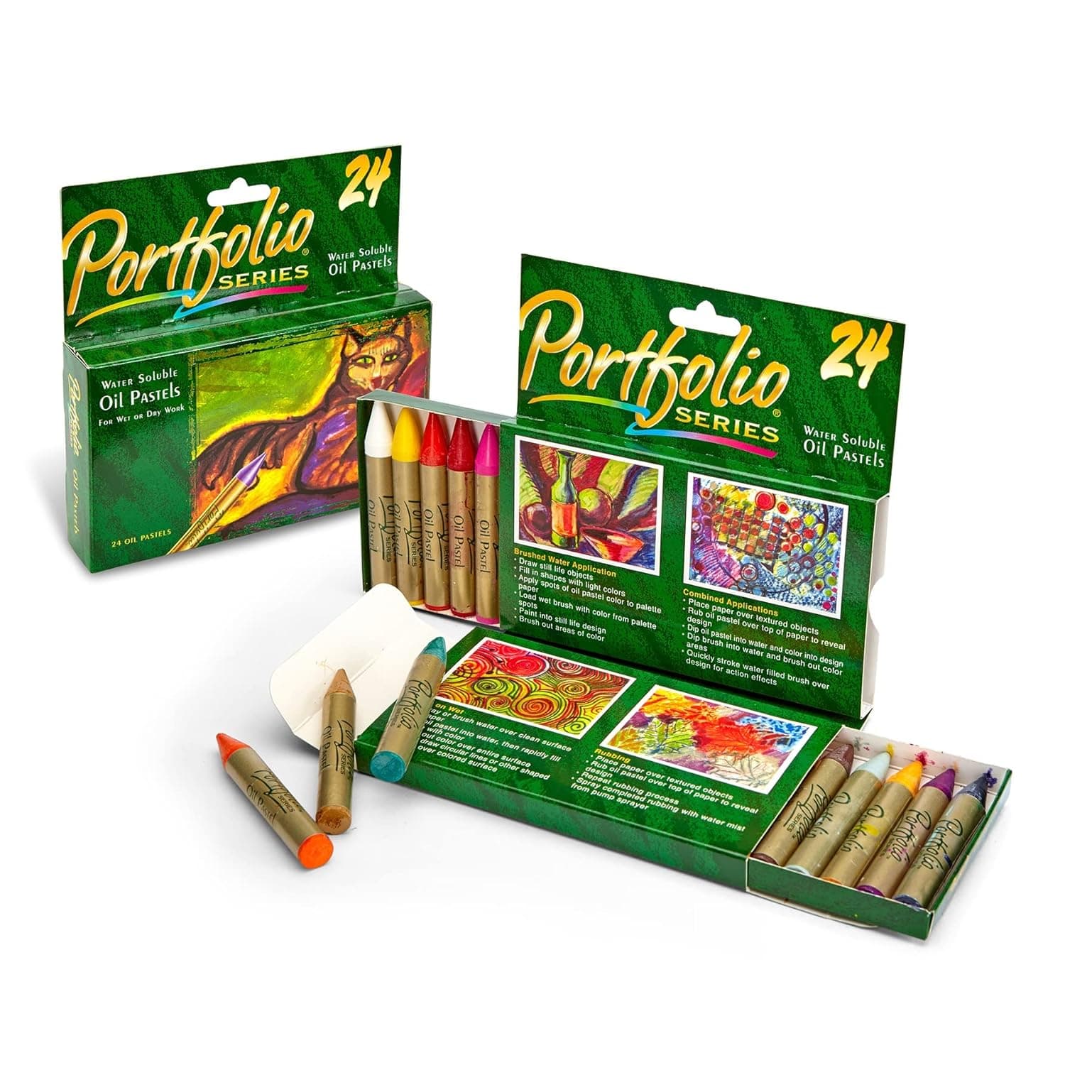 Crayola Portfolio Series Oil Pastels, Water Soluble, 24 Count, Colors May Vary view 3