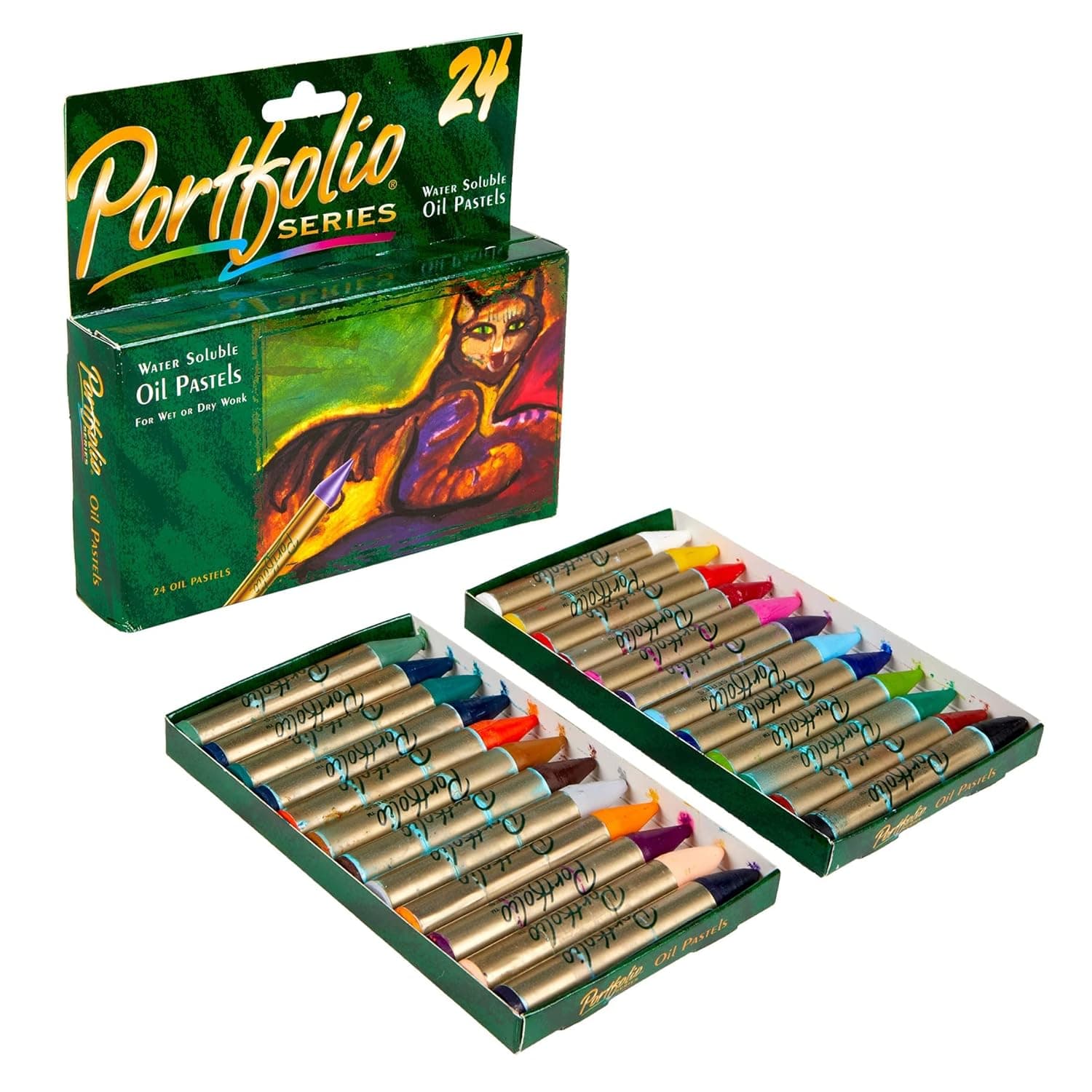 Crayola Portfolio Series Oil Pastels, Water Soluble, 24 Count, Colors May Vary view 4