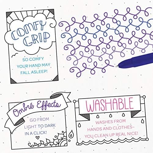 Crayola Washable Gel Pen Set, 3 Shades in 1 Pen, Office & School Supplies, 4 Count view 6