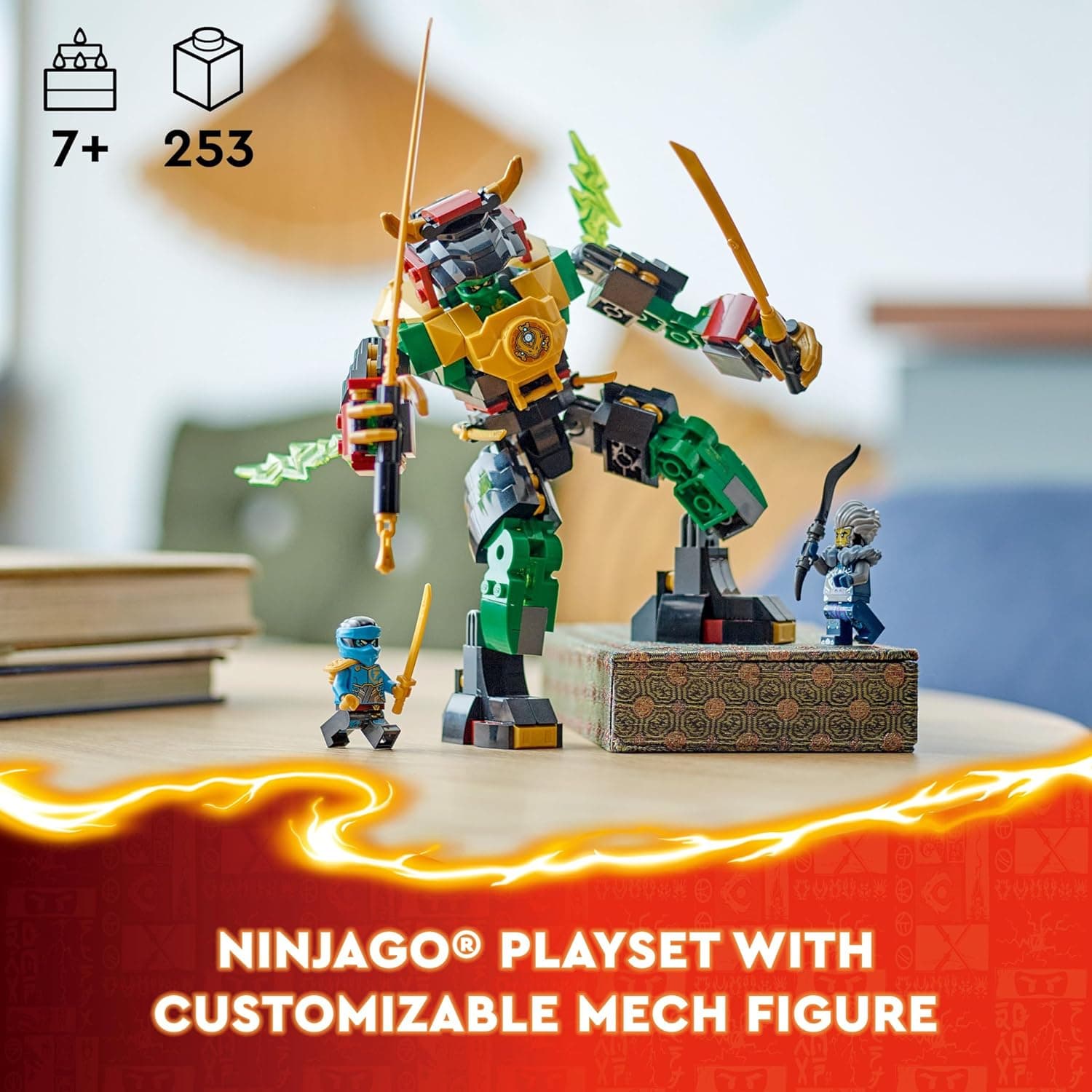 LEGO NINJAGO Lloyds Elemental Power Mech Toy 71817 view 2