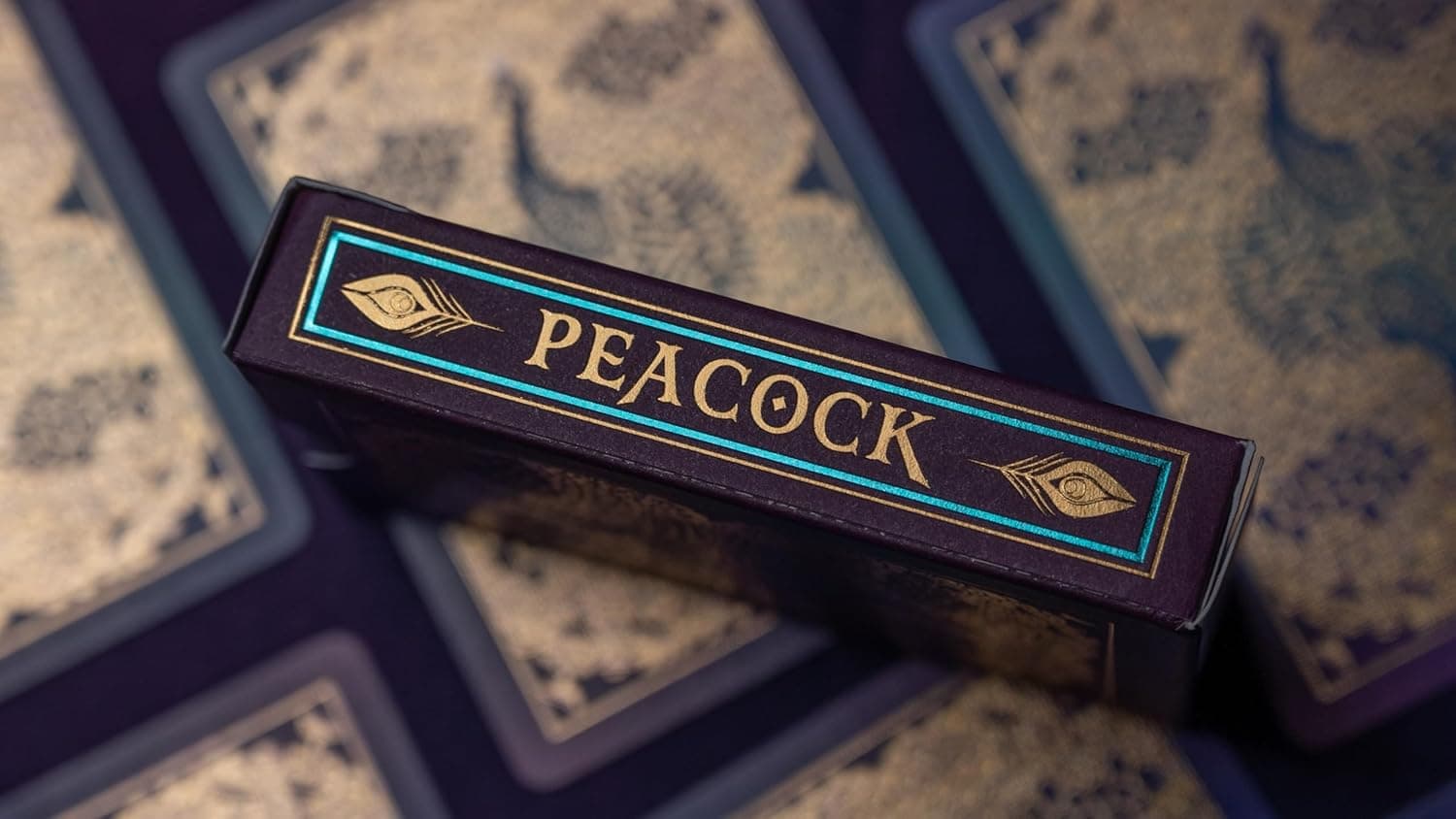 Bicycle Peacock Playing Cards - Purple - Cold Foil Premium Playing Card Deck for Card Games and Magic Tricks - Dazzling Design, Smooth Finish view 5
