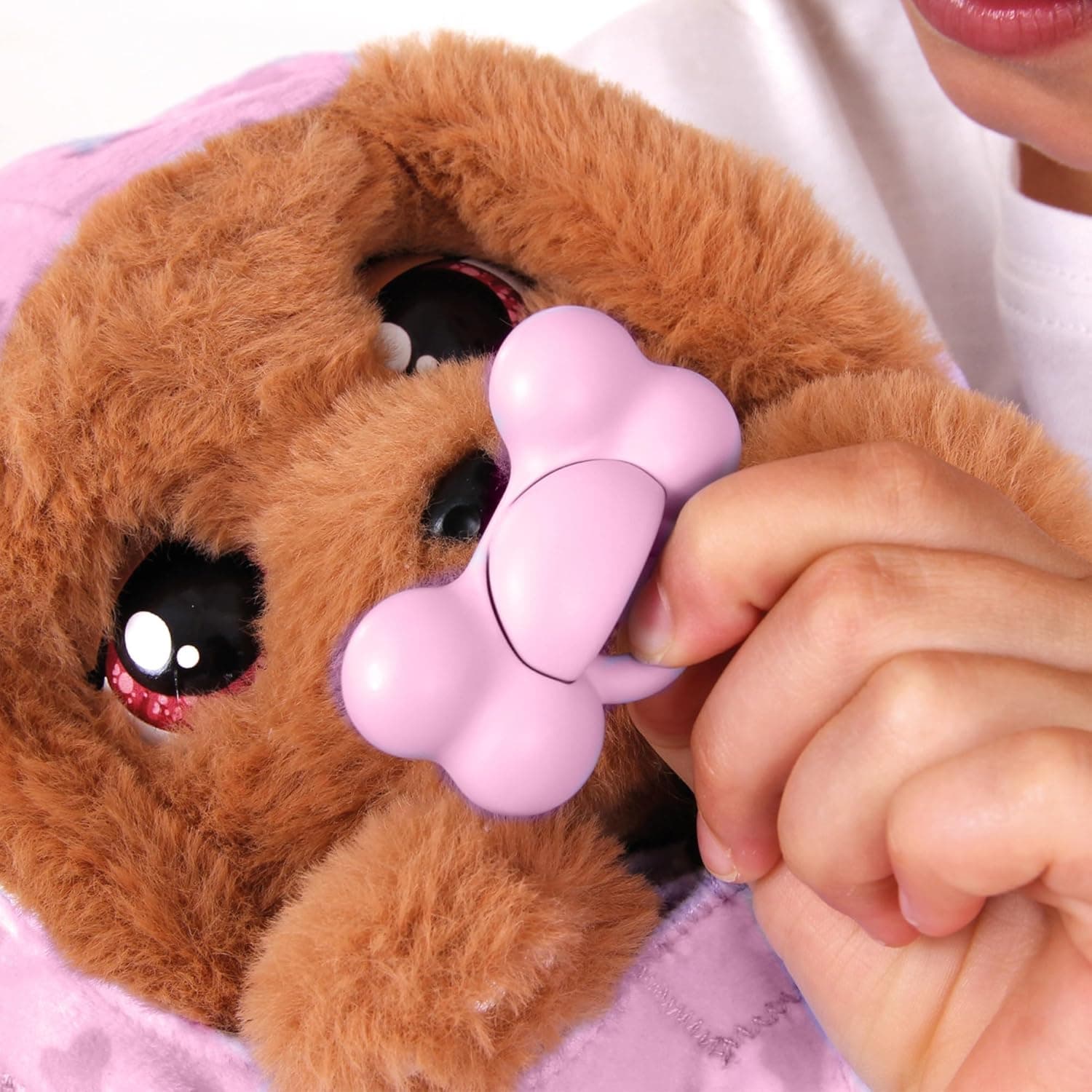 Baby Paws Cocker Spaniel Puppy Toy with Swaddle Bag| Scan QR Code for More Interactive Roleplay, Pretend Play Toy|That Make 5 Adorable Sounds Kids Toys for Ages 4+|Birthday Gift for Pet Lovers -22 cm view 4