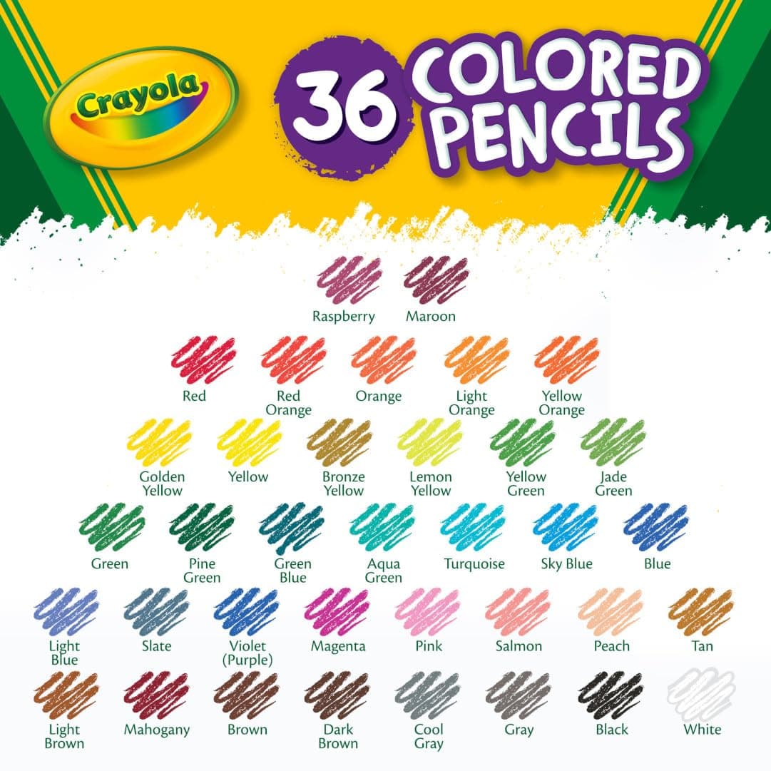 Crayola 36 Count Color Pencils Gold view 3