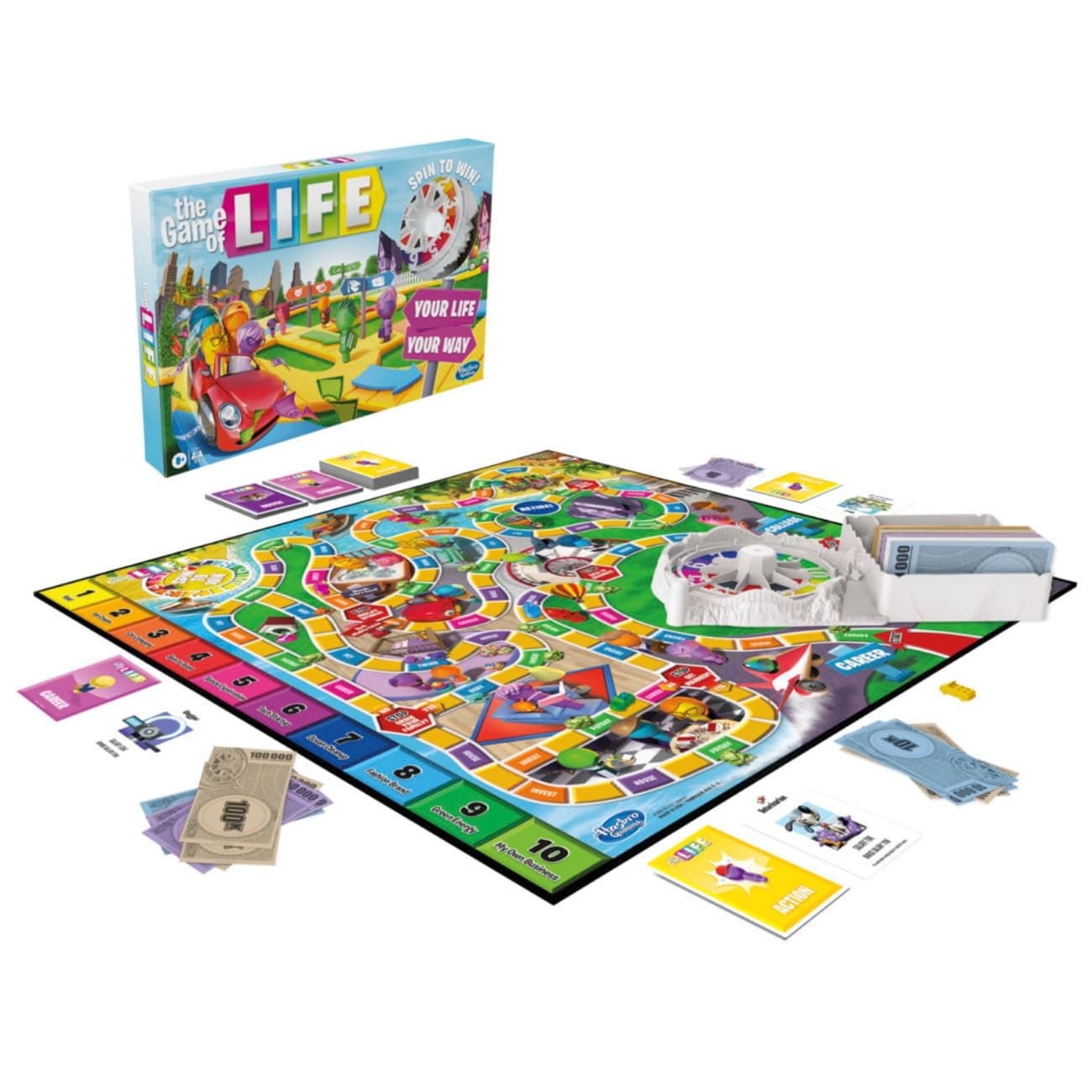Hasbro Gaming - The Game of Life Board Game, Fun Board Game for Families and Kids, Board Game