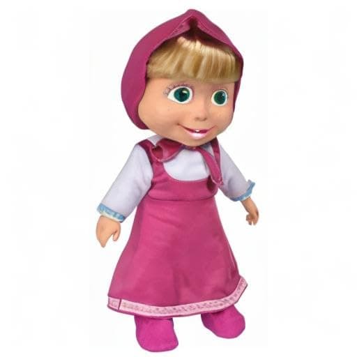 Simba 109301067 Masha and the Bear Soft Body Doll, 40 cm, in Classic Outfit, from 3 Years view 4