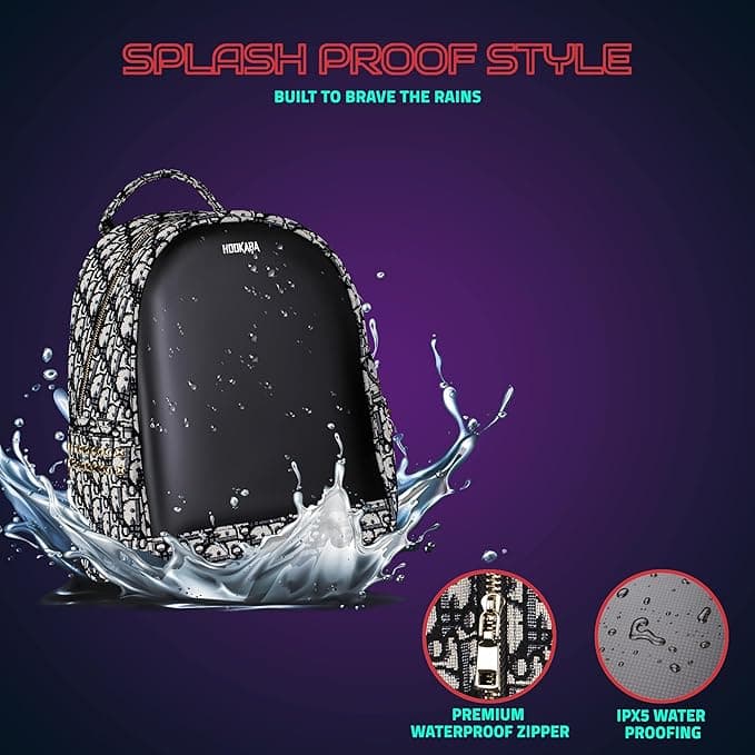 Hookaba: Dazz Roll-LED Women Backpack for Office, School, College, Travel, Parties, Waterproof IPX5 & 1 year Manufacturer Warranty view 5